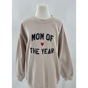 Favorite Daughter Mom of the Year Beige Cream Sweatshirt Large sold out color L